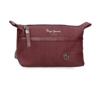 Pepe Jeans Sprig Burgundy Wash Bag Red