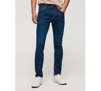 Pepe Jeans Stanley Taper Fit Regular Waist Denim Jeans VX2 Blue
