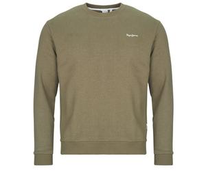 Pepe jeans Sweatshirt MACBETH SMALL LOGO PLAIN CREW in Kaki EU S