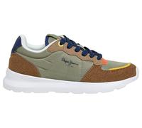 Pepe Jeans Teagan BASS B Sneak, Green (Dark Olive Green), 2.5 UK