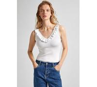 Pepe Jeans V-Neck Blouse White