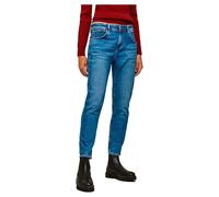 Violet Straight Jeans with Taper and High Waist Sky Blue Wiser