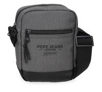 Pepe Jeans Waltford Shoulder Bag Small Grey 15x19.5x6 cm Faux Leather and Polyester by Joumma Bags