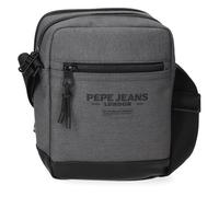 Pepe Jeans Waltford Shoulder Bag Two Compartments Grey 17 x 22 x 7.5 cm Synthetic leather and polyester by Joumma Bags