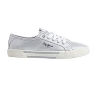 Pepe Jeans Brady Party Low Trainers Silver EU 37 Woman