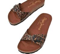 Pepe Jeans Women OBAN LEOPARD Flat Sandals Dark brown 5