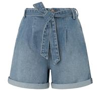 Pepe Jeans Women's A-Line Short Uhw Vintage Shorts, Blue (Denim), 33W