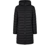 Ammy Long Lightweight Padded Jacket with Detachable Hood Black