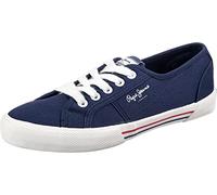 Pepe Jeans Women's Brady Basic W Sneaker, Blue (Navy), 3 UK
