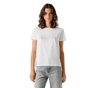 Pepe Jeans Women's Brady T-Shirt, White (White), XS
