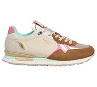 Pepe Jeans Women's BRIT Glen W Sneak, Brown (Caramel Beige), 39