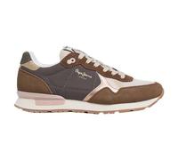 Pepe Jeans Women's Brit Mixt W Sneaker, Brown Brass Brown, 6 UK