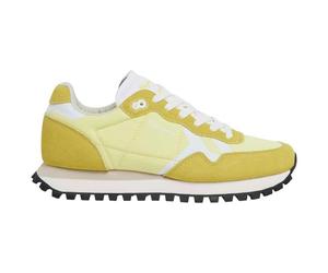 Pepe Jeans Women's Brit-On Print W Sneaker, Yellow (Sorbet Lemon Yellow), 9 UK
