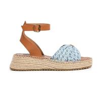 Pepe Jeans Women's Kate Thelma Sandal, Blue (Denim), 7