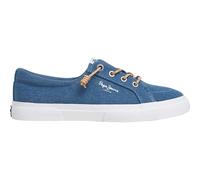 Pepe Jeans Women's Kenton Denim W Sneak, Blue(Denim), 8