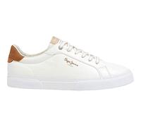 Pepe Jeans for woman. PLS31445 Classic Sneakers Kenton Max white (38), Flat, Laces, Casual