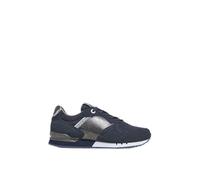 Pepe Jeans Women's London Gala W Sneaker, Black Blue Black, 4 UK