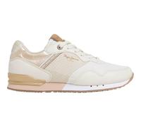 Pepe Jeans Women's London Snake W Sneaker, Brown (Sand Beige), 4 UK