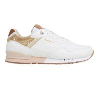 Pepe Jeans Women's London Snake W Sneaker, White (White), 8 UK
