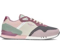 Pepe Jeans Women's London Urbans W Sneaker, Pink Bleach Pink, 7 UK