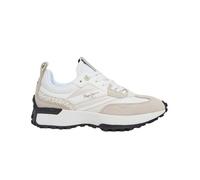 Pepe Jeans for woman. PLS60005 Lucky Print Leather Sneakers white (39), 1 to 3 cm, Laces, Casual