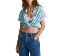 Pepe Jeans Women's Mer Shirt, Blue (Wave Blue), M
