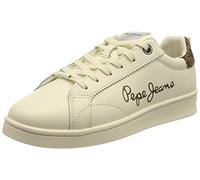 Pepe Jeans Women's Milton Essential Trainers, 803off White, 6 UK