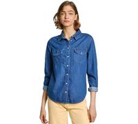Pepe Jeans for woman. PL304894HT8 Regular Shirt blue (S), Casual, Cotton, Long sleeve, Sustainable