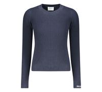 Pepe Jeans Womens Ribbed Knit Long Sleeve Top - Dark Grey Cotton - Size X-Small
