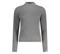 Pepe Jeans Womens Ribbed Knit Pullover - Grey Cotton - Size X-Small