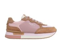 Pepe Jeans Women's Rusper Mania Sneaker, Brown Cognac Brown, 6 UK