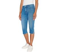 Pepe Jeans Women's Skinny Crop Hw Shorts, Blue (Denim-HU6), 33W