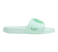 Pepe Jeans Women's SLIDER BRAND W Shoes, Green(ACID GREEN), 6 UK