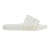 Pepe Jeans Women's Slider Translucent W Flip-Flop, White (Off White), 3
