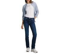 Pepe Jeans for woman. PL204589CU1 Navy Slim Jeans (28/32), Casual, Cotton, Denim