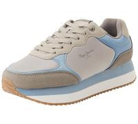 Pepe Jeans Women's W HIGH Runner Sneak, Green(Bleach Green), 8