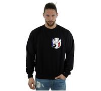 Pepe Le Pew Face Faux Pocket Sweatshirt Looney Tunes Black M
