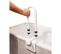PEPE Mobility Adjustable Bathtub Grab Rail (Bathtubs with Flat Rim ≥ 2-5.5"), Bath Support Handle for Elderly and Disabled, Safety Rail