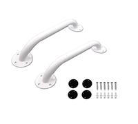 PEPE Mobility Bathroom Handles for Disabled 12" / 30 cm (x2 Units), Grab Handles for Elderly, Made of Steel, White