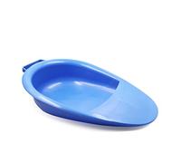 PEPE Mobility Bed Pan for Women and Men, Bedpan with Handle, Blue | 2 Litre Capacity, Wedge Design Prevents Spills, For the Elderly and Disabled, Lightweight and Easy to Empty