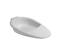 PEPE Mobility Bed Pan for Women and Men, Portable with Handle, Commode Pan for Elderly, Handicapped and Disabled, Lightweight, White