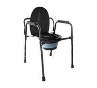 PEPE Mobility Commode Toilet Chair for Bedroom, Bedside with Bucket, Build-in Toilet for Disabled People The Elderly & Others up to 136kg