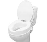 PEPE Mobility Raised Toilet Seat with Lid 4 Inch (10 cm), Riser for Hip Replacement, Booster Extension Seat, Toilet Aids for Disabled and Elderly