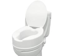 PEPE Mobility Raised Toilet Seat with Lid, Ideal for Elderly and Limited Mobility Aid (6 Inch)