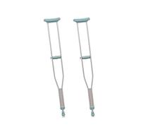 PEPE Mobility Underarm Crutches for Adults (x2 Units, Size M), Height Adjustable, Aluminium, Orthopaedic, Grey