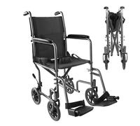 PEPE Mobility - Wheelchairs Folding Lightweight Adults (Narrow seat 15"), Small for Indoor