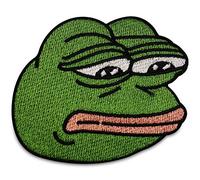 Pepe The Frog Meme Sad Iron-On Patch | Iron on Patches, Patch, Embroidery Patch, Ironable Patch, Badges Finally Home