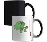 Pepe The Frog Stock Market Crash Crying Color Changing Mug White