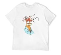 Pepe The King prawn. T-Shirt Short Sleeve Short Sleeve tee Funny t Shirt Mens t Shirt Size L White