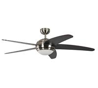 Indoor Ceiling fan with Remote control Ceiling fan Light 132 cm 52" Nickel Wenge
